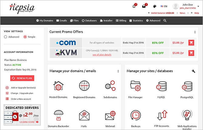 A User-Friendly Control Panel